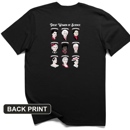Women of Science Back Print T-Shirt