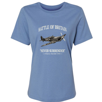 Battle of Britain Never Surrender Women's T-Shirt