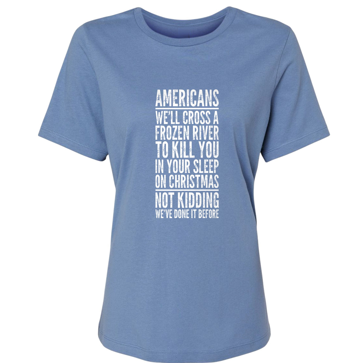 Cross A River On Xmas Women's T-Shirt