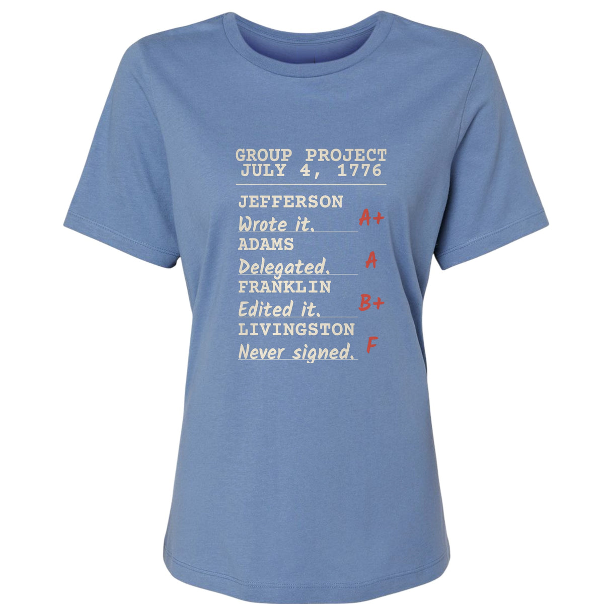 Declaration Of Independence Group Project Women's T-Shirt