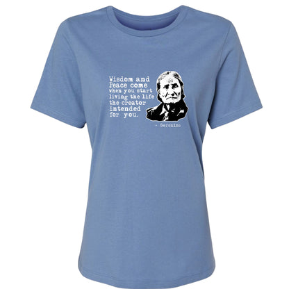 Geronimo Wisdom And Peace Women's T-Shirt