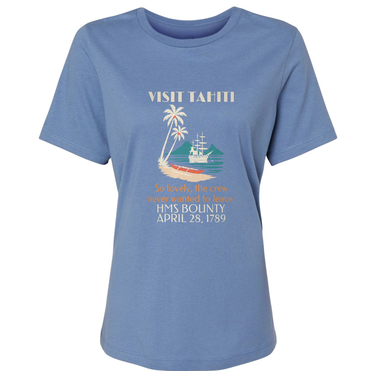 Visit Tahiti HMS Bounty 1789 Women's T-Shirt