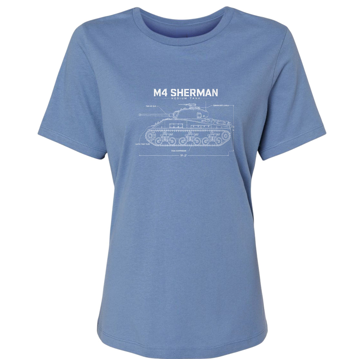M4 Sherman Blueprint Women's T-Shirt