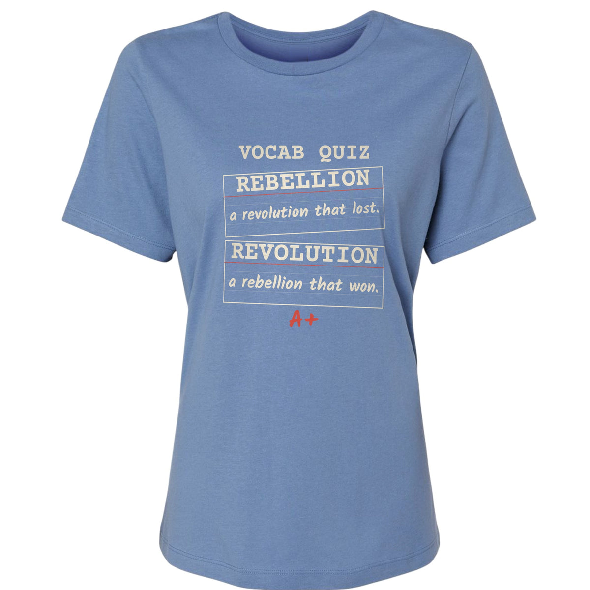 Rebellion Vs Revolution Flash Cards Women's T-Shirt