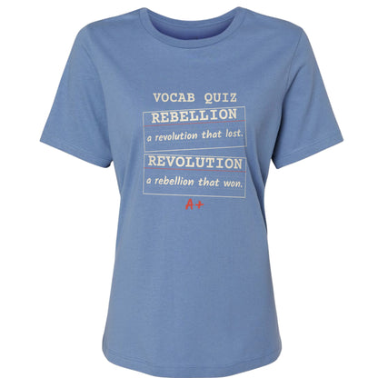 Rebellion Vs Revolution Flash Cards Women's T-Shirt