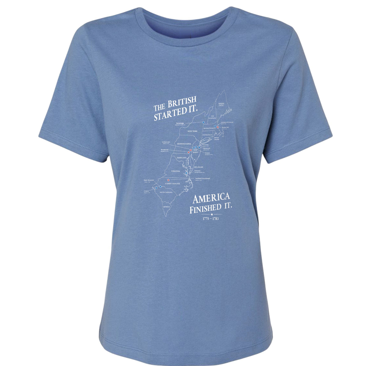 Revolutionary War Map Women's T-Shirt