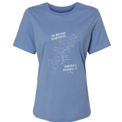 Revolutionary War Map Women's T-Shirt