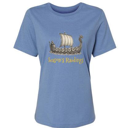 Seasons Raidings Viking Christmas Women's T-Shirt