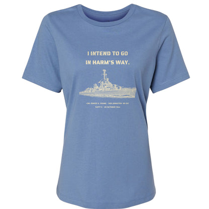 USS Johnston In Harms Way Women's T-Shirt