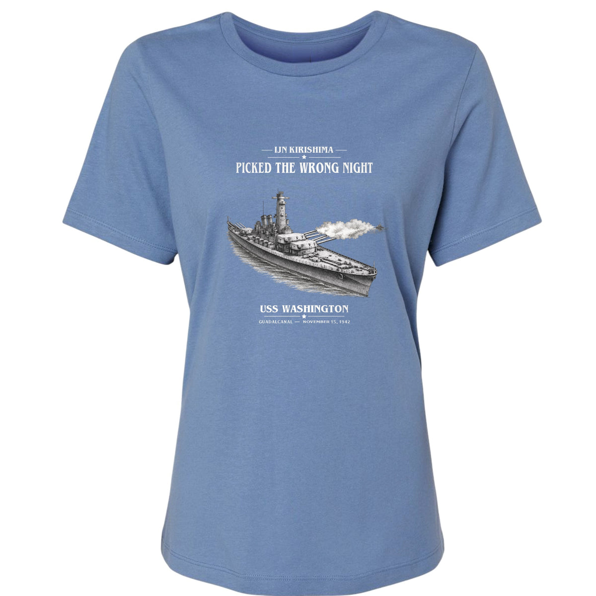 USS Washington at Guadalcanal Women's T-Shirt