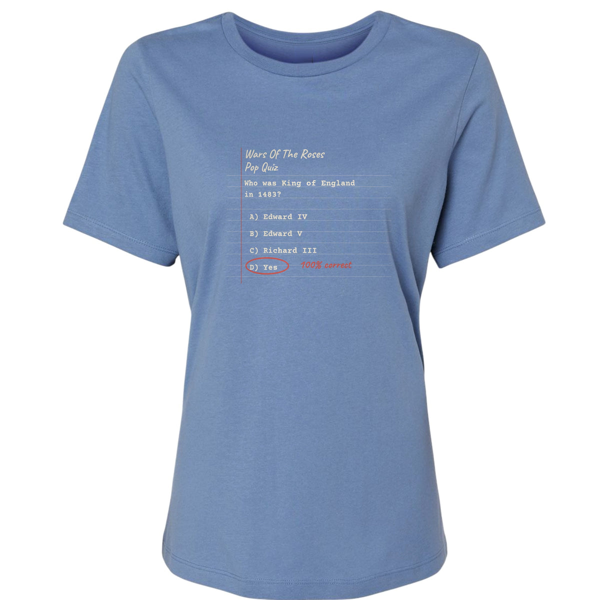 Wars Of The Roses Pop Quiz Women's T-Shirt