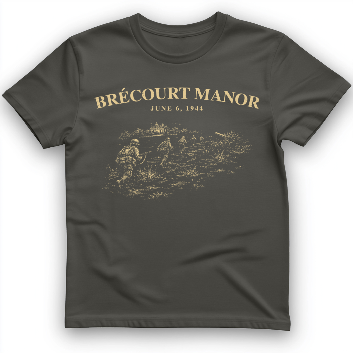 Brecourt Manor T-Shirt Charcoal / S