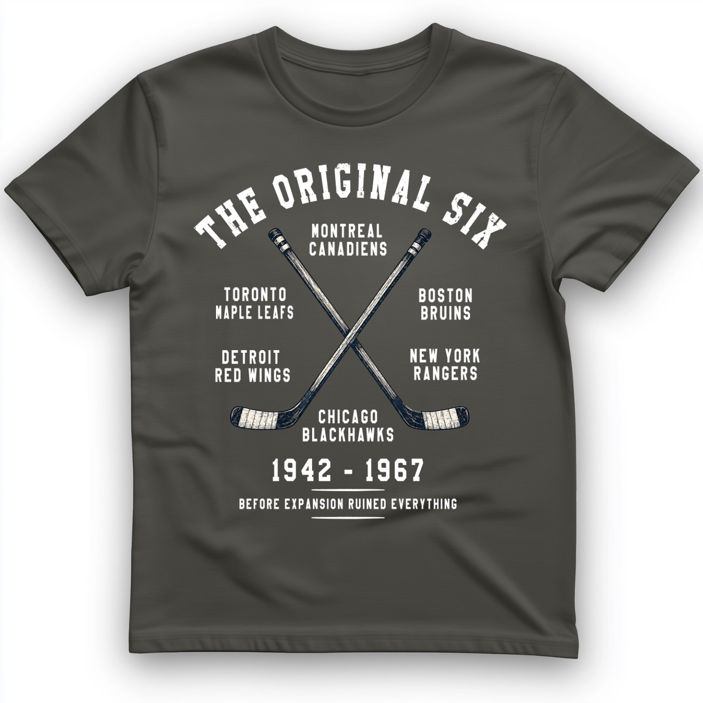 NHL Era of Six T-Shirt Charcoal / S