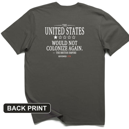 1 Star US Back Print T-Shirt