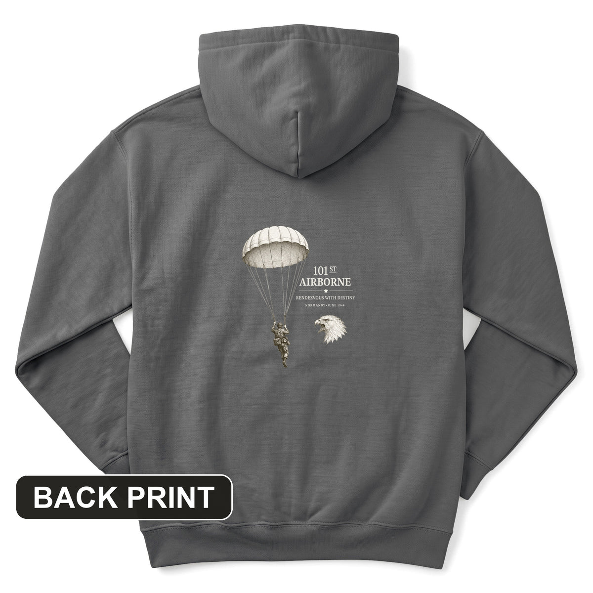 101st Airborne Back Print Hoodie