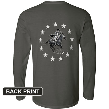 1776 Back Print Long Sleeve T-Shirt