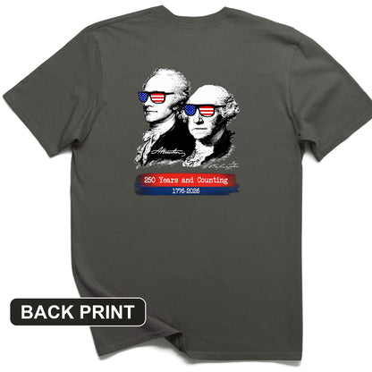 250 Years and Counting Back Print T-Shirt