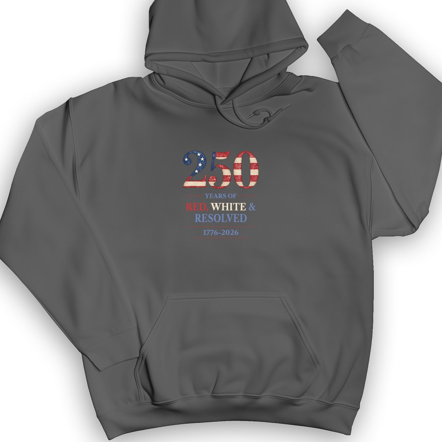 250 Red White and Resolved Hoodie