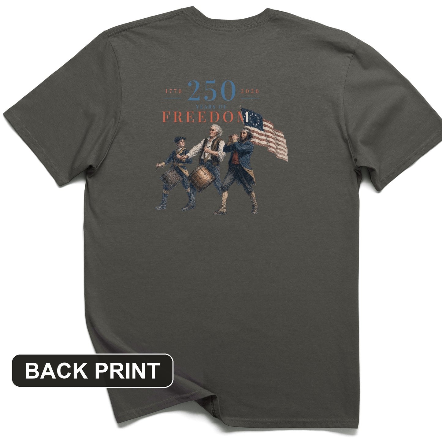 250th Drummers Back Print T-Shirt