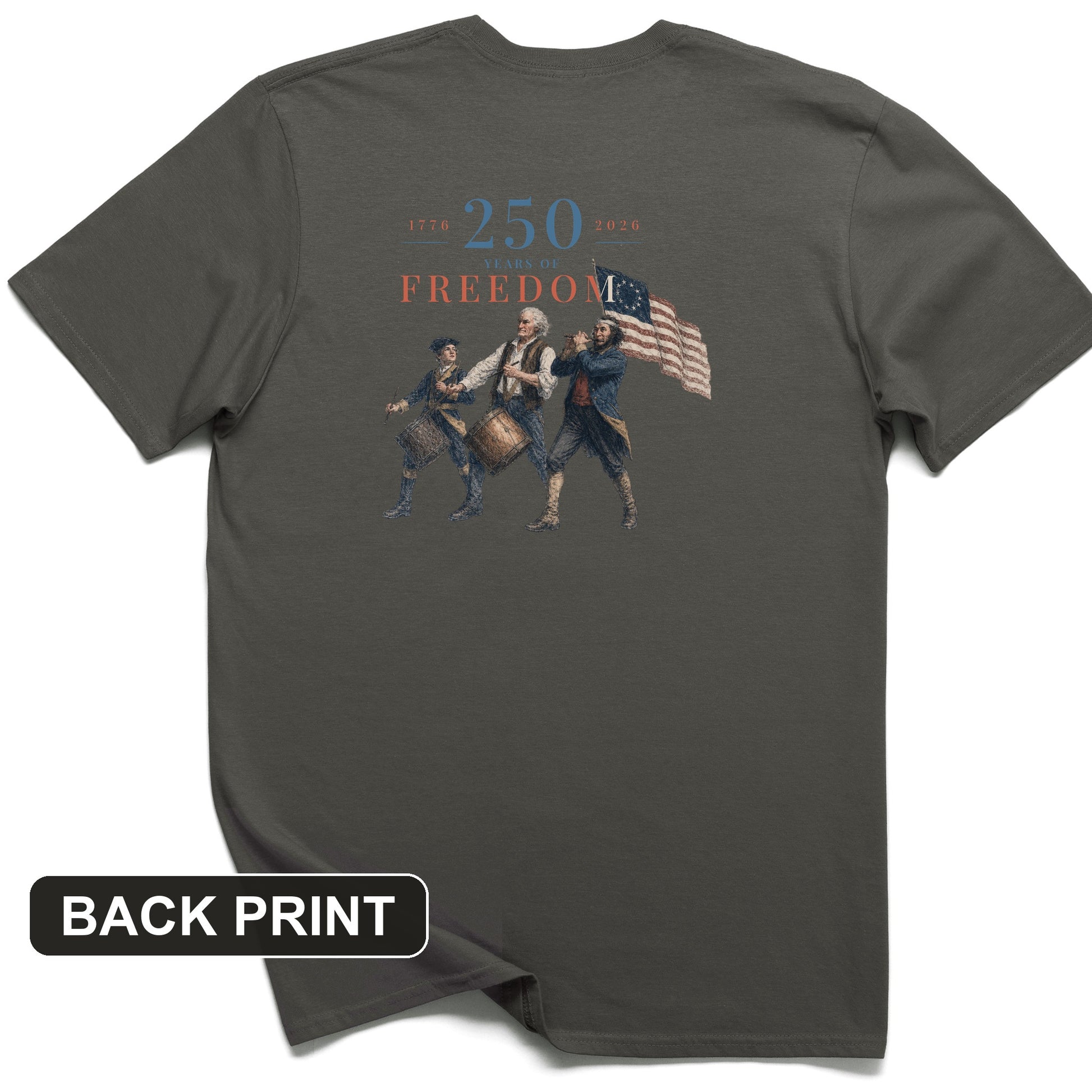 250th Drummers Back Print T-Shirt