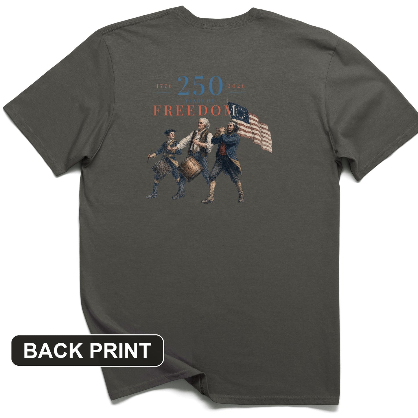 250th Drummers Back Print T-Shirt