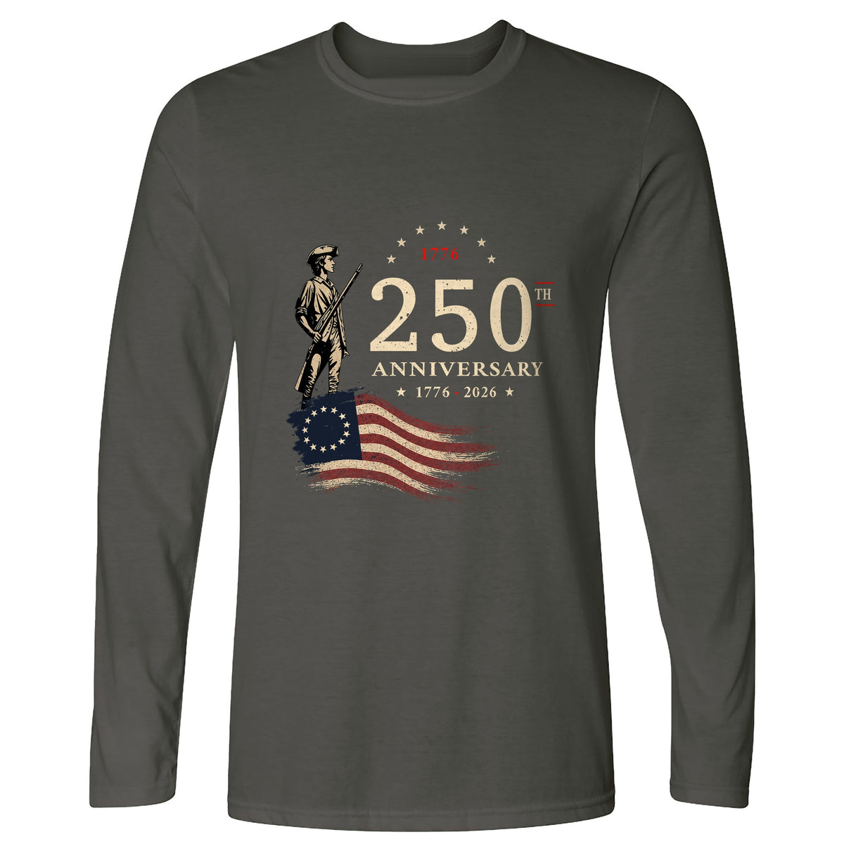 250th Anniversary Soldier Long Sleeve T-Shirt