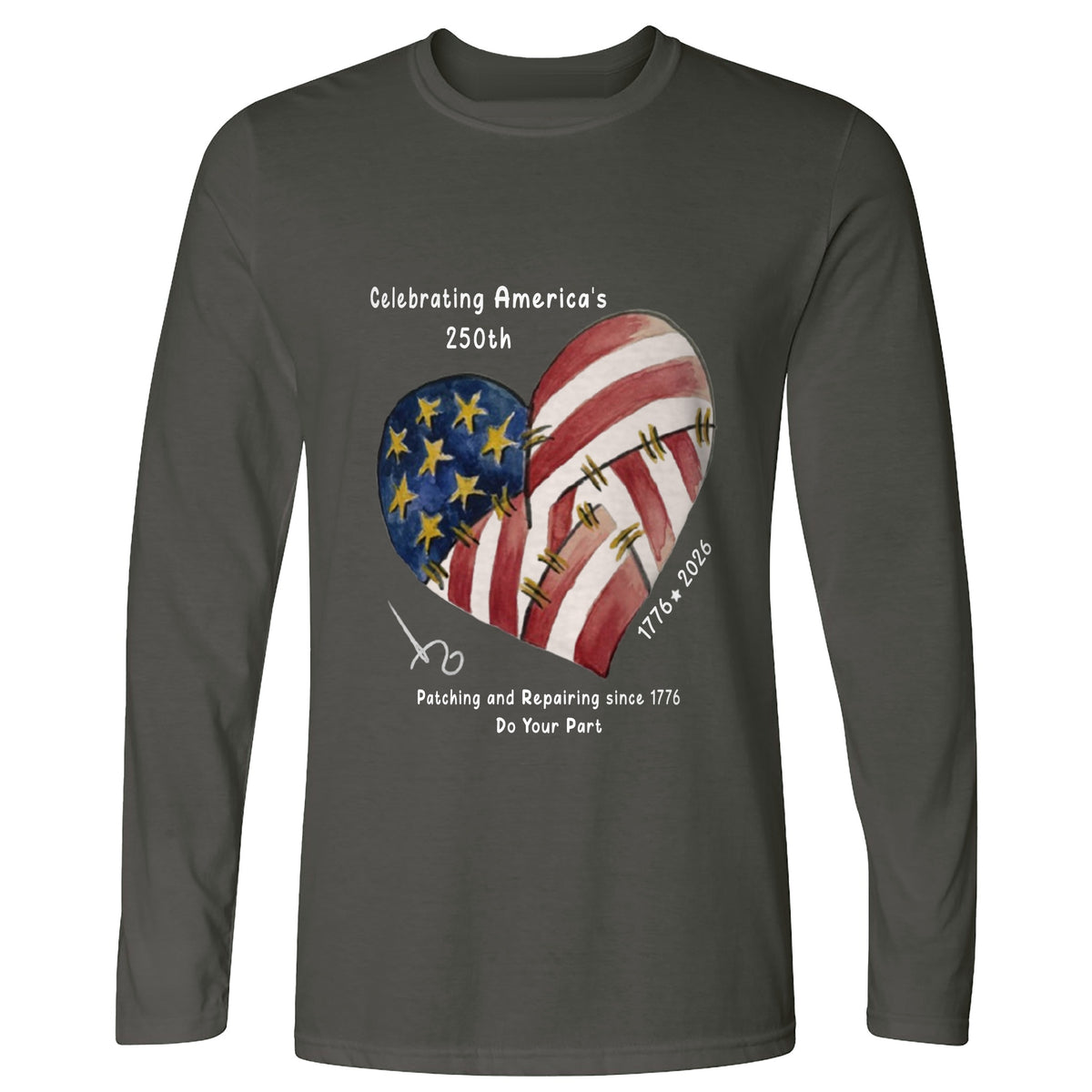 250th Heart Long Sleeve T-Shirt
