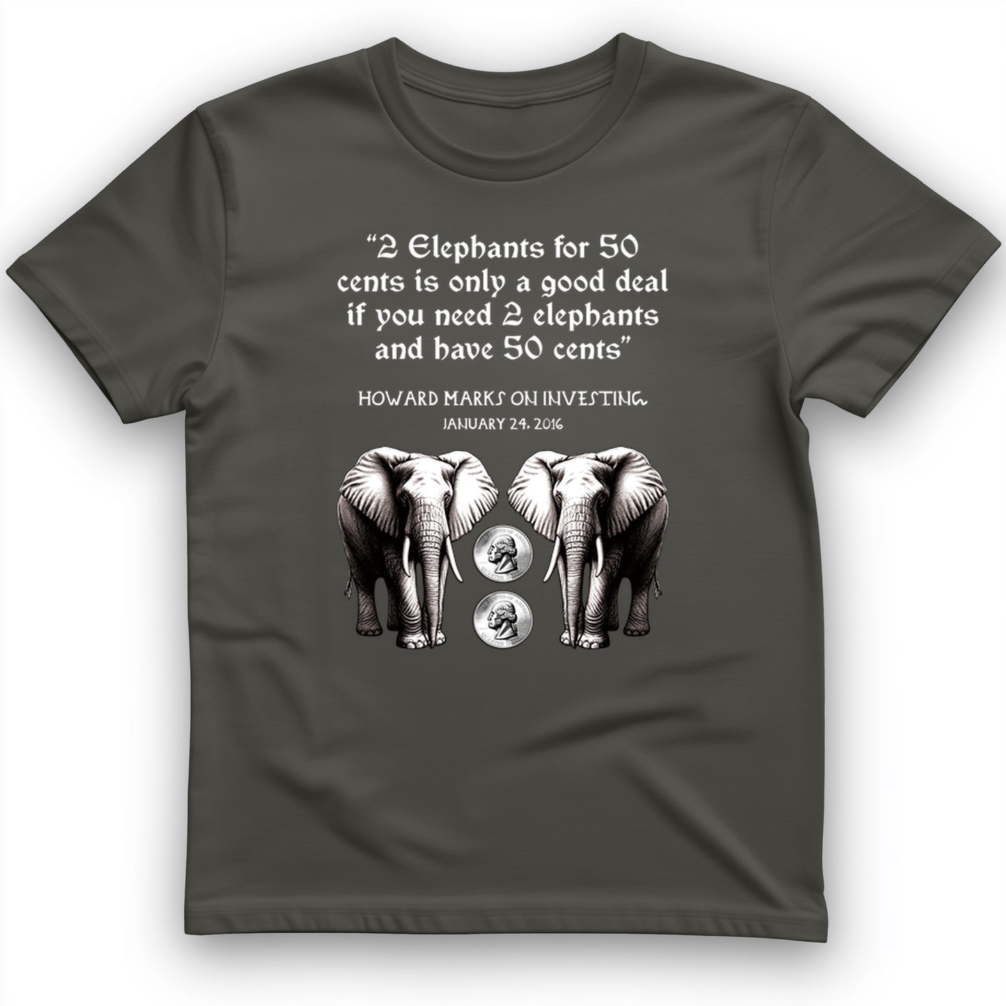2 Elephants for 50 Cents T-Shirt