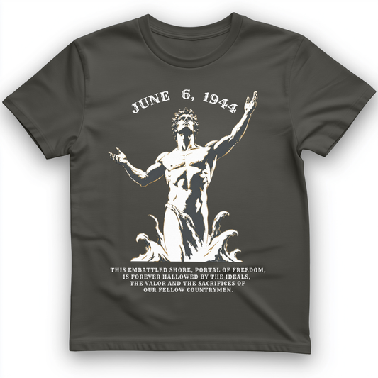 Dday Statue T-Shirt Charcoal / S