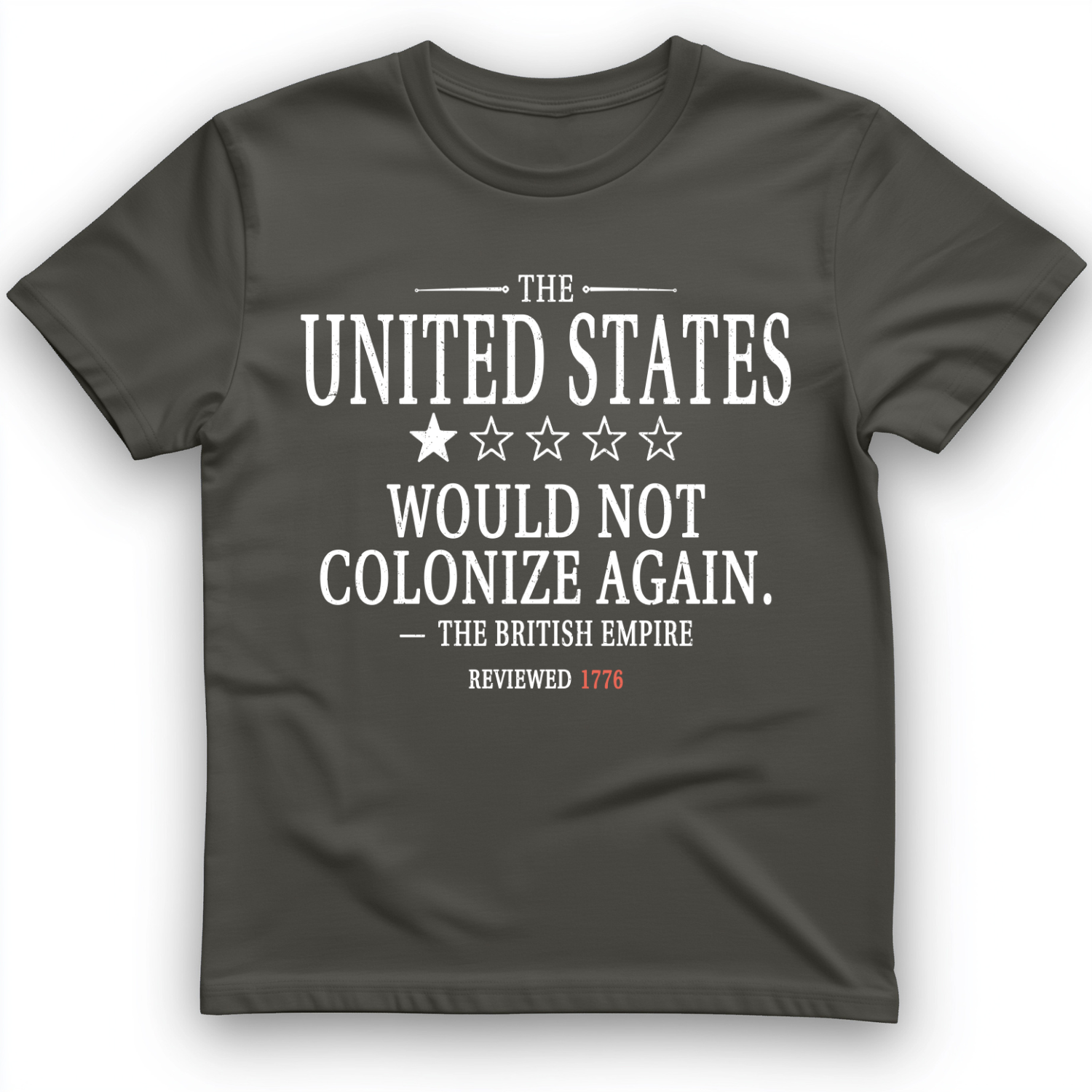 1 Star US T-Shirt Charcoal / S