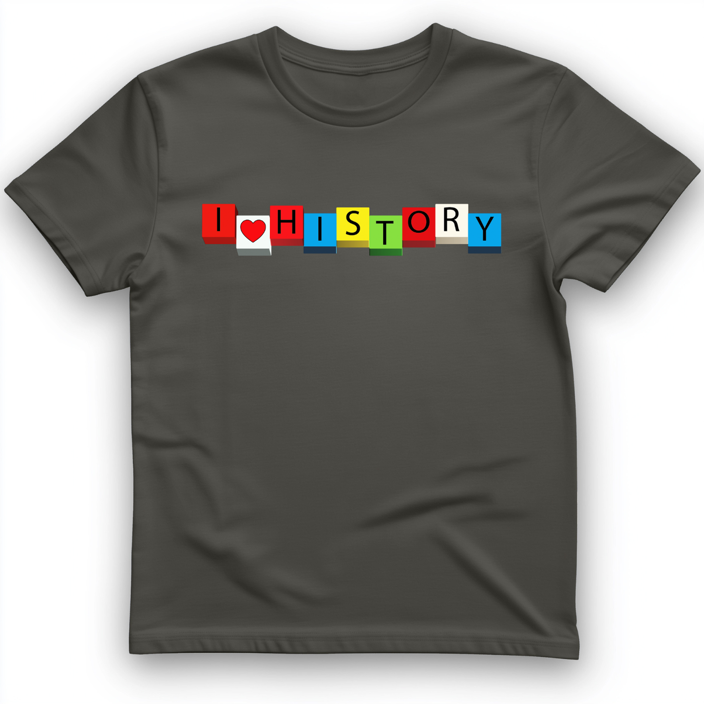 I Love History Blocks T-Shirt