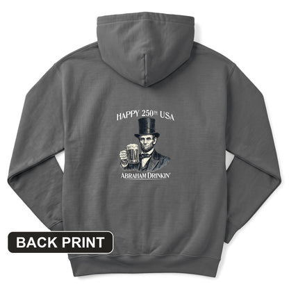 Abraham Drinkin Back Print Hoodie