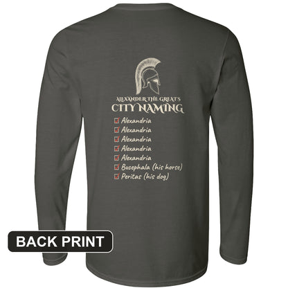 Alexander City Naming Back Print Long Sleeve T-Shirt