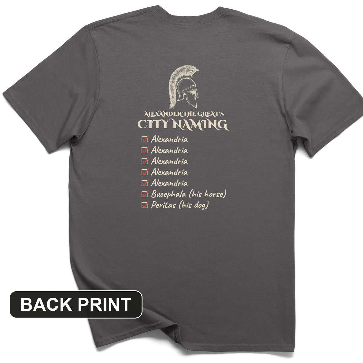 Alexander City Naming Back Print T-Shirt