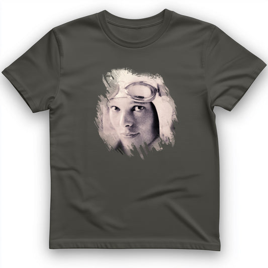 Amelia Earhart in Color T-Shirt