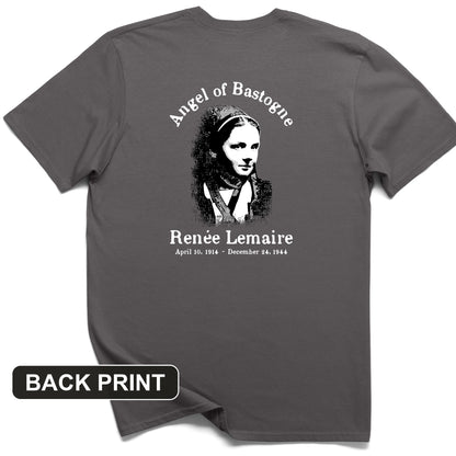 Angel of Bastogne Back Print T-Shirt