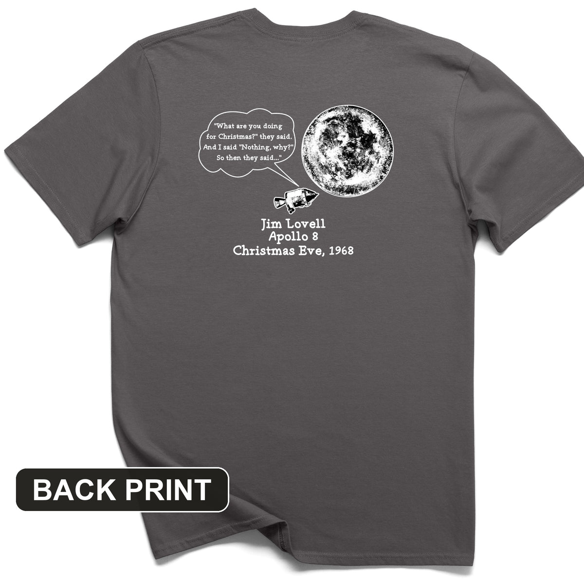 Apollo 8 Back Print T-Shirt