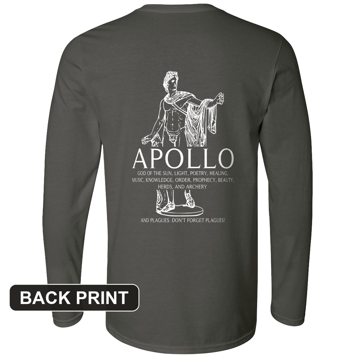 Apollo Back Print Long Sleeve T-Shirt