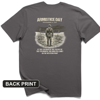 Armistice Day Back Print T-Shirt