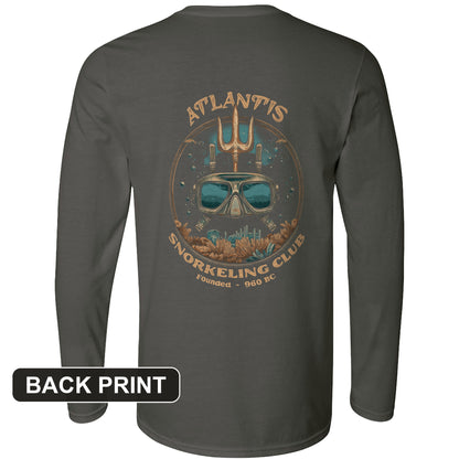 Atlantis Back Print Long Sleeve T-Shirt