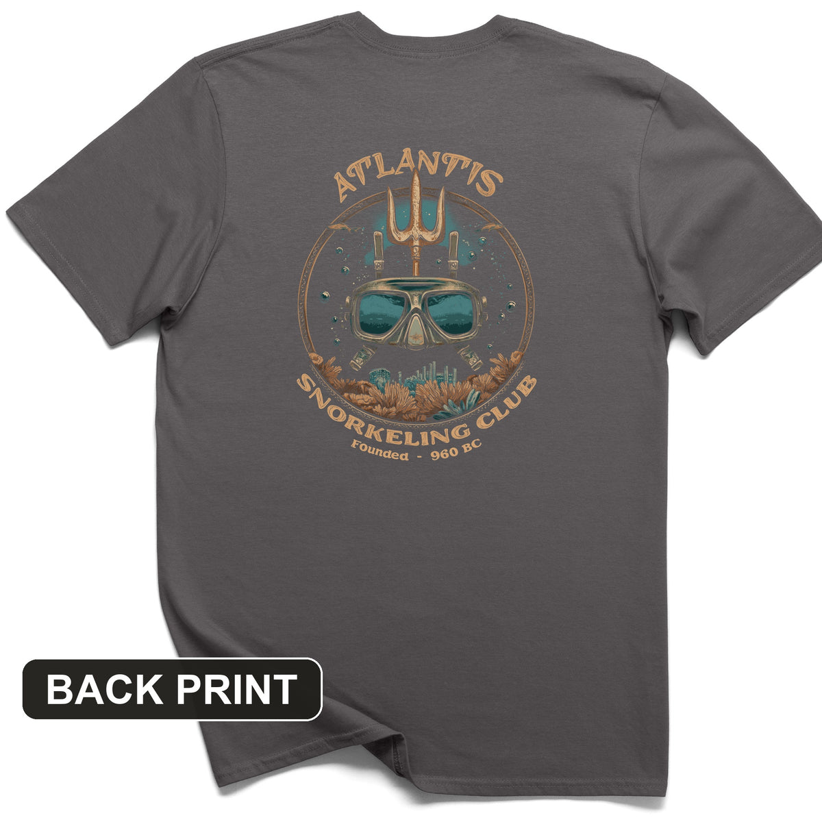 Atlantis Back Print T-Shirt