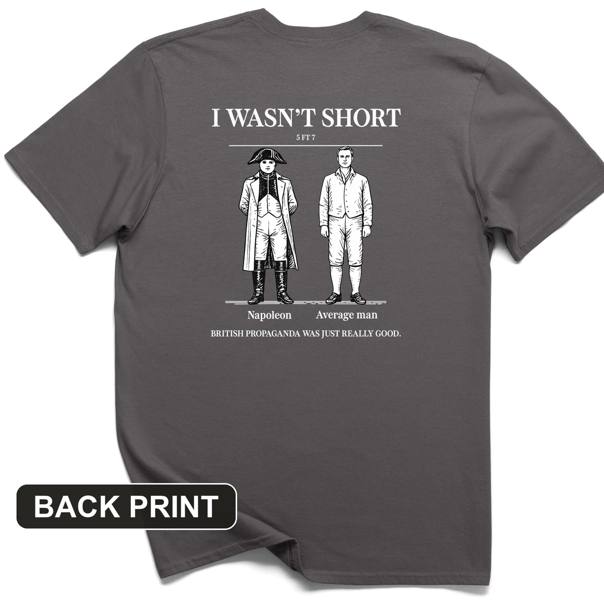 Average Height Back Print T-Shirt