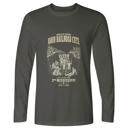 Avoid Railroad Cuts Long Sleeve T-Shirt