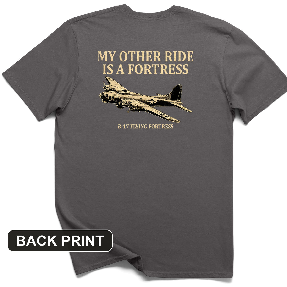 B-17 Back Print T-Shirt