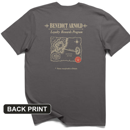 Benedict Arnold Loyalty Rewards Program Back Print T-Shirt