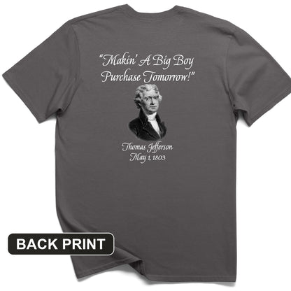 Big Boy Purchase Back Print T-Shirt