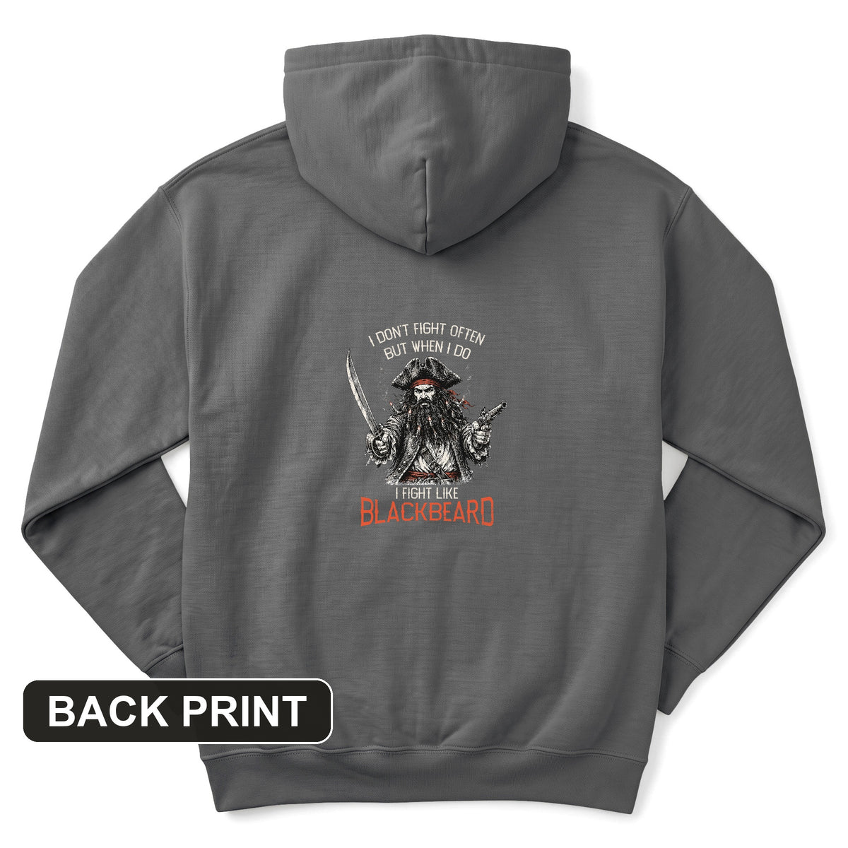 Blackbeard Back Print Hoodie