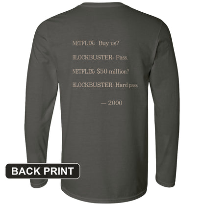 Blockbuster Back Print Long Sleeve T-Shirt