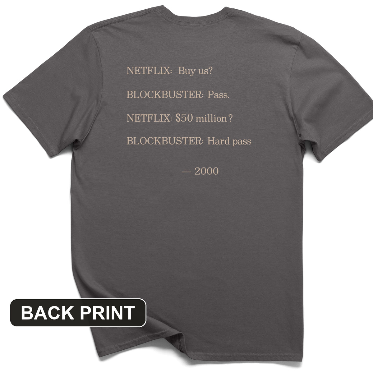 Blockbuster Back Print T-Shirt