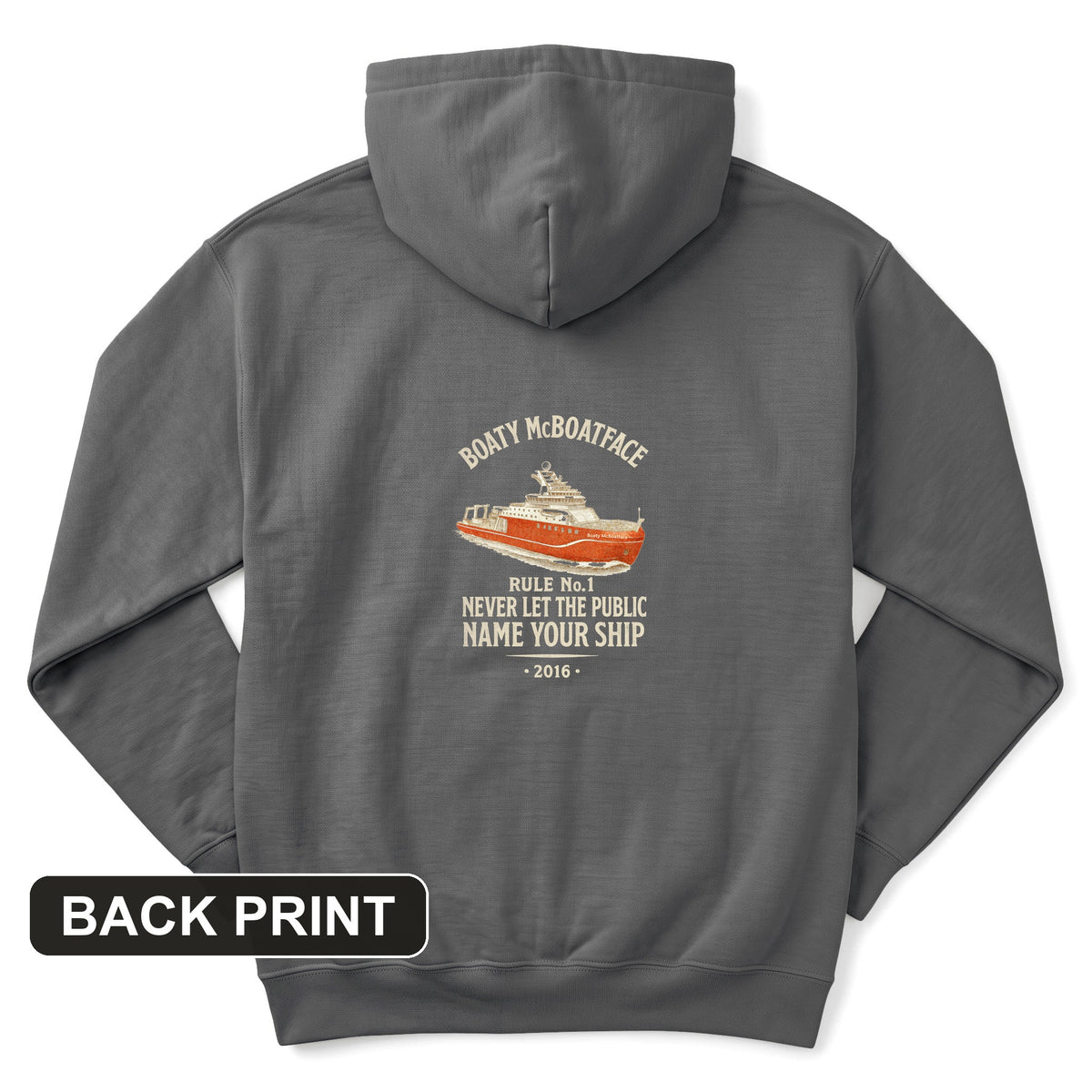 Boaty McBoatface Back Print Hoodie